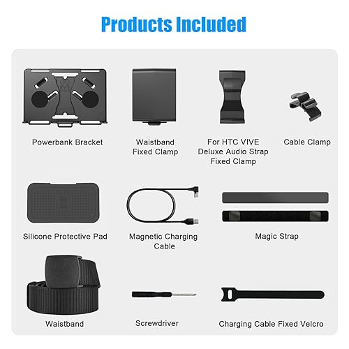 AMVR Powerbank Fixing Bracket, Battery Holder for Meta Quest