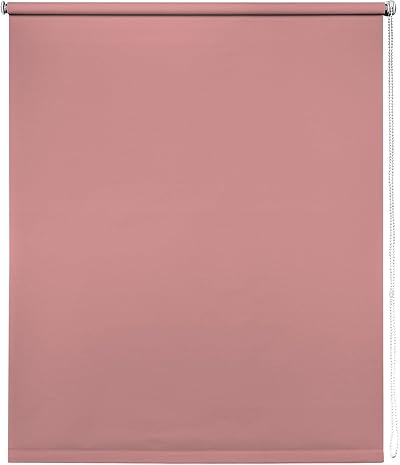 New Edge Blinds Thermal Blackout Pink Roller Blinds 170cm Width 165cm Drop