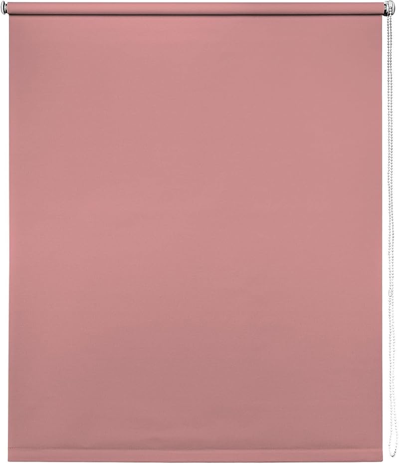 New Edge Blinds Thermal Blackout Pink Roller Blinds 170cm Width 165cm Drop