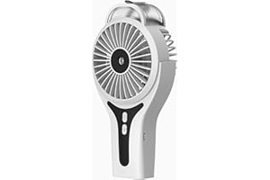 Sunneday Misting Fan | Handheld Fan with Water Mist | Rechargeable Cooling Spray Fan | White