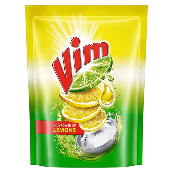 Buy Vim Dishwash Liquid Gel Lemon 500ml Refill Pouch Online at Low