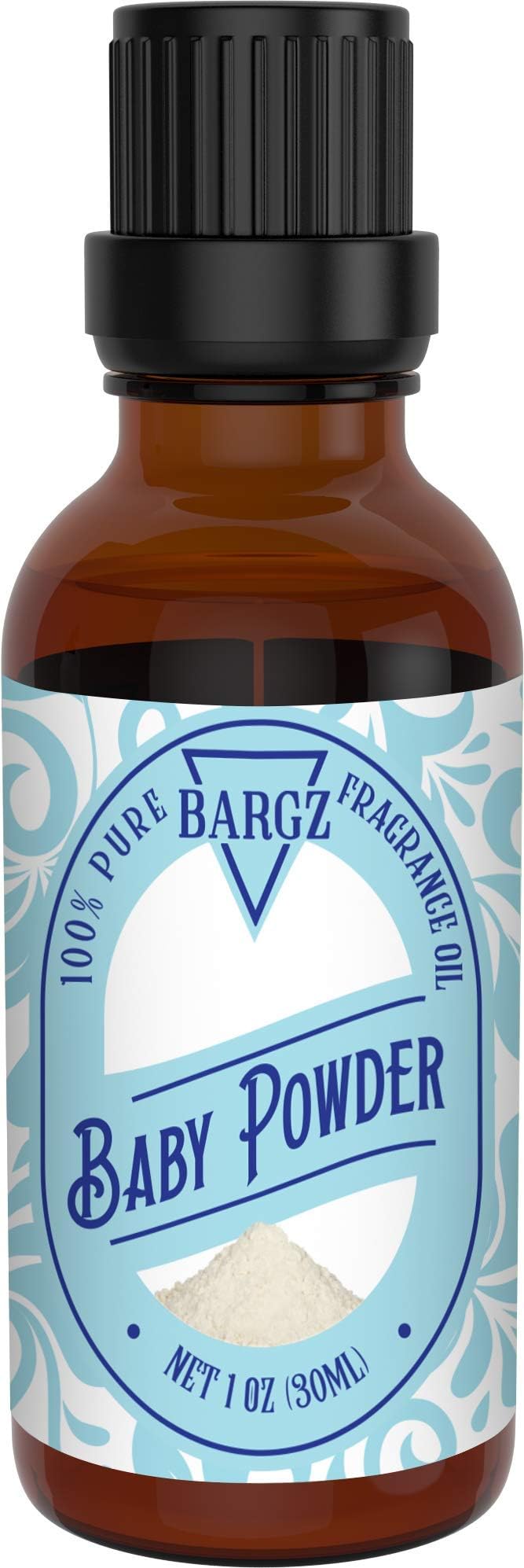 Baby Powder Essential Oil [RELAXING SCENT] - Glass Amber Bottle Organic Pure Therapeutic French for Diffuser, Aromatherapy, Headache, Pain, Sleep-Perfect For Candles & Massage (1 oz)