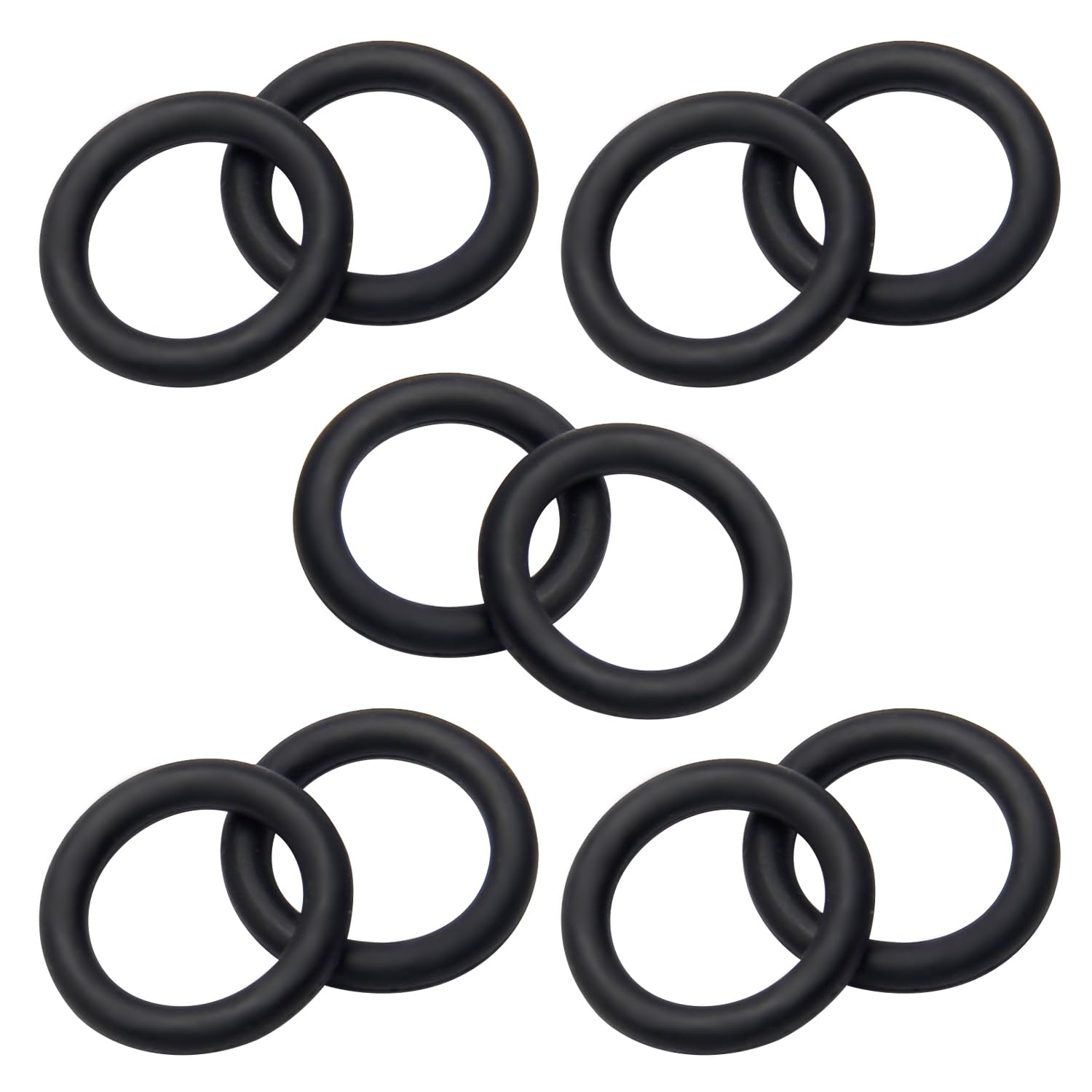 Othmro 10 Pcs Rubber O-Rings, Nitrile Rubber Washers Seal O Rings 25mm OD 17mm ID 4mm Width, Sealing Gasket for Taps, Plumbing
