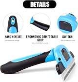 DDSHUN Deshedding Tool for Dogs Cats and Horses - Detachable Dematting Comb view 5
