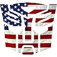 Evan Decals Magnet USA Flag Transformer Autobot Window Decal Vinyl Magnetic Sticker 4"