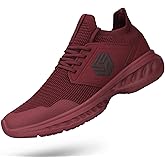 Giniros Mens Slip On Walking Shoes Non Slip Running Shoes Breathable Workout Shoes Lightweight Gym Sneakers