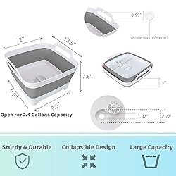 GIMWA Collapsible Wash Basin for Baby Bottles - 2.4