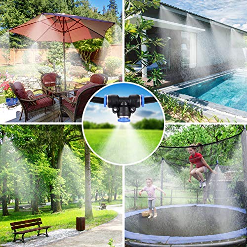 Bearbro bewässerungssystem Outdoor, DIY Outdoor Misting System, Automatische Bewässerung Sprühnebel Kühlung Kit für… – Bild 7