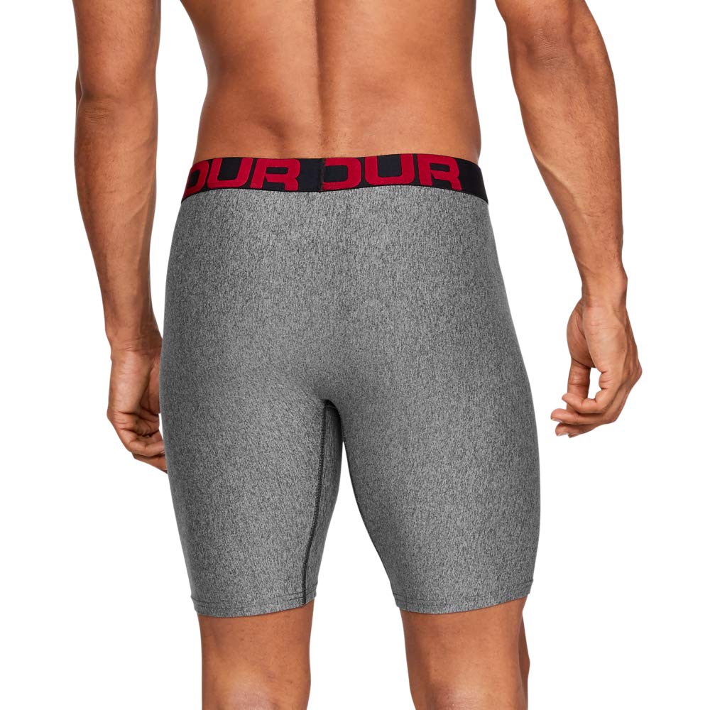 Under Armour Men's Tech 9inch Boxerjock 1Pack, Jet Gray Light Heather