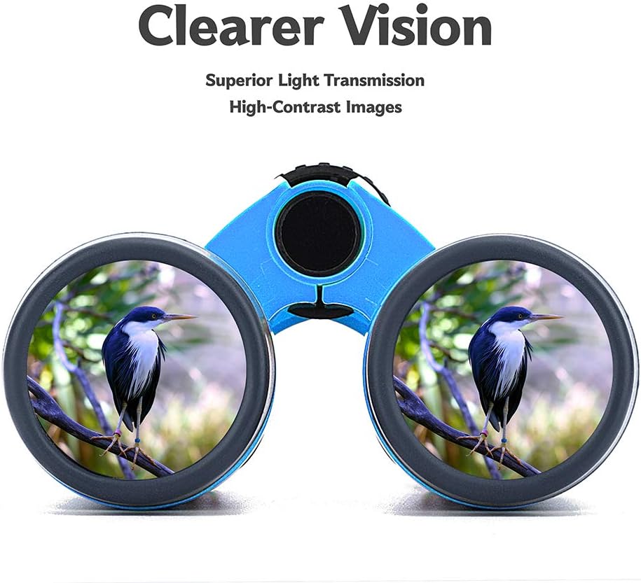 Vanstarry Kids Binoculars, 5X30 Optical Lens - Compact High Resolution Kids Binoculars for Kids Camping, Hiking, Bird Watching and Outdoor Exploring - Including Compass : Camera & Photo