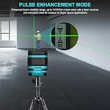 Kiprim Green Laser Level LV8 with Adjustable Brightness Self Leveling Pulse view 6