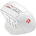 Redragon M811 PRO Wireless MMO Gaming Mouse, 15 Programmable Buttons RGB Mouse w/Ergonomic Natural Grip Build, 10 Side Macro Keys, Software Supports DIY Keybinds & Backlit