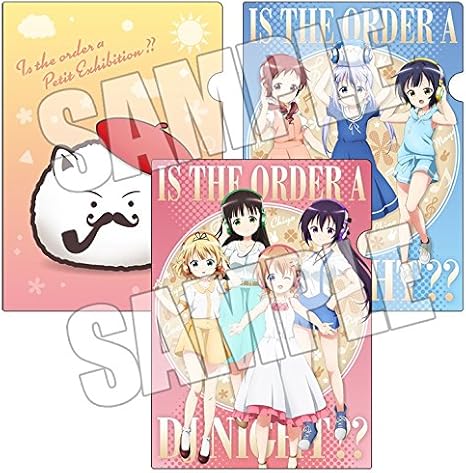 Amazon ご注文はうさぎですか クリアファイル3枚セット Headphone チマメ隊 チノ マヤ メグ ごちうさ アニメ 萌えグッズ 通販