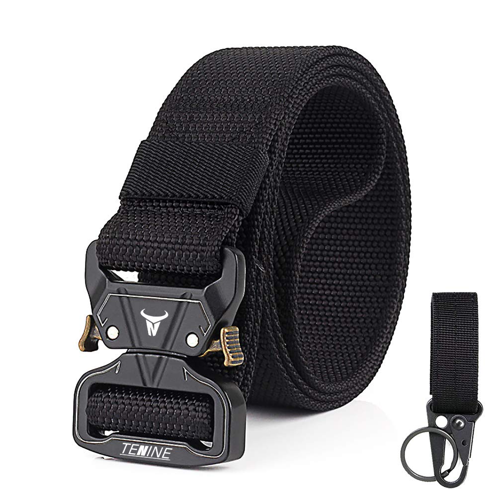 Men Tactical Belt, QuickRelease Military Shooters Nylon Belts, Metal