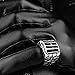 Men's Stainless Steel Cage Alien Skull Cross Ring Band Large Vintage Fashion Gothic Biker Silver Black Size 7