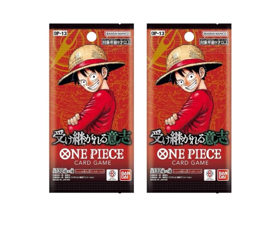 One Piece TCG Japanese Carrying On His Will Booster Pack - Set of 2 (10 Cards Total)