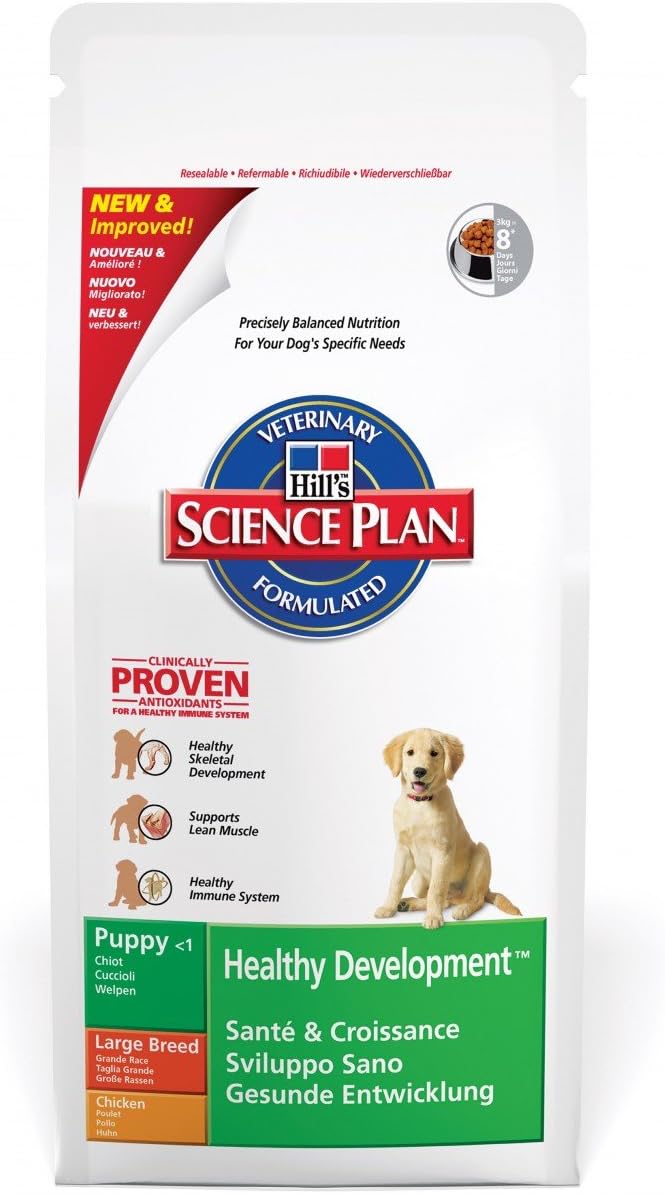 hill's science plan puppy healthy development large breed chicken