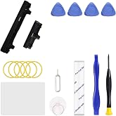 Power On Off Volume Button Key Replacement for Galaxy Note 10 Plus Repair Part, with Toolkit (Black)