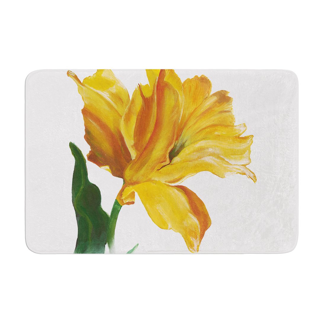 Yellow Memory Foam Bath Mat