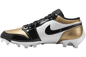 Jordan 1 Low TD Men's Football Cleat (FJ6245-701, Metallic Gold/White/Black)