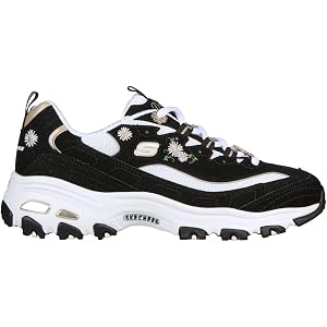 Skechers Women's D'Lites - Daisy Showers Sneaker Black Multi - 149638-BKMT