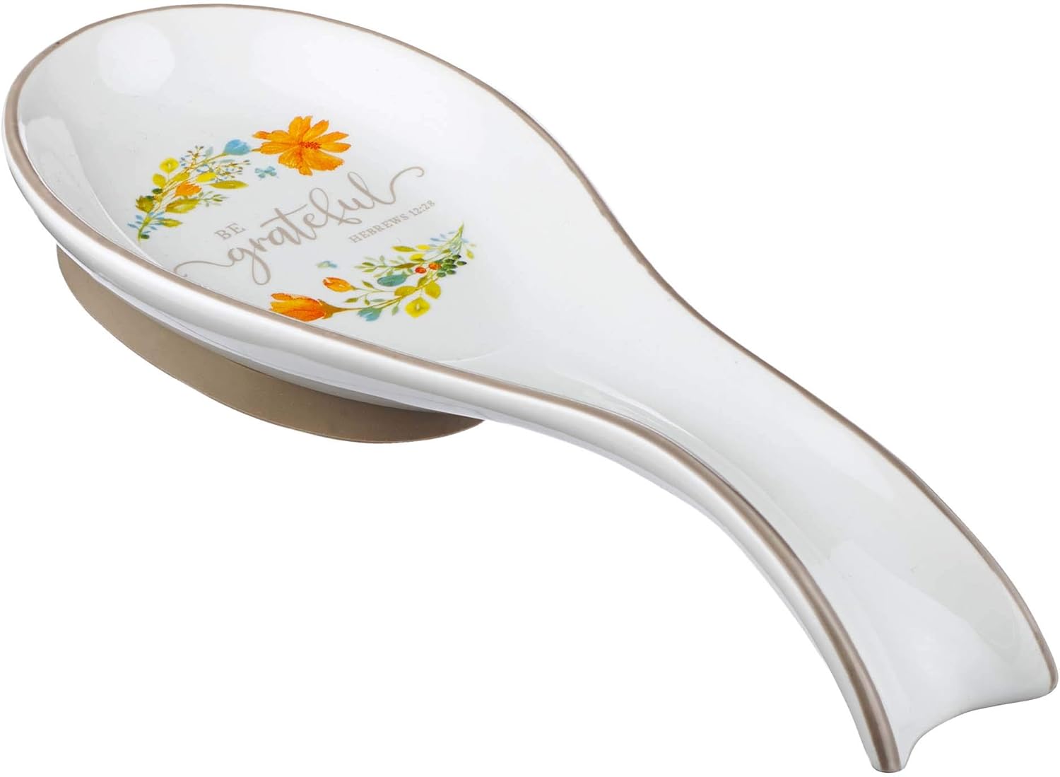 Christian Art Gifts Ceramic Spoon Rest Be Grateful