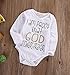 Lily.Pie Baby Boys Girls Newborn Funny Bodysuits Infant Cotton Rompers (3-6M,A-White)