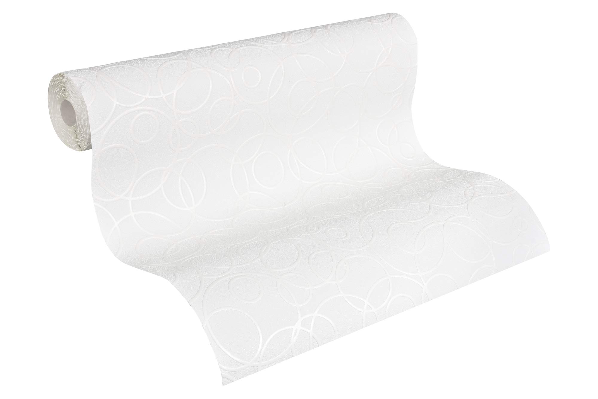 A.S. Création 104519 1045-19 Non-Woven Wallpaper 10.05 m x 0.53 m White Made in Germany