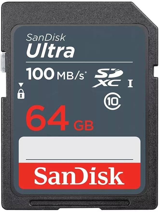 SanDisk Ultra 64GB SDXC Memory Card Class 10 up to 100 MB/s