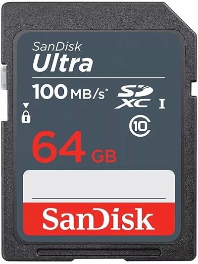 SanDisk Ultra 64GB SDXC Memory Card Class 10 up to 100 MB/s