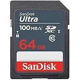 SanDisk 64GB Ultra SDXC UHS-I Memory Card - 100MB/s, C10, U1, Full HD, SD Card