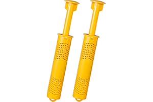 KEPTWELL Hot Tub Mineral Ion Stick SPA Mineral Sticks for Hot Tub Replacement Enjoy Natural and Healthy Spring Water for up to 8 Consecutive Months（Yellow, 2-Pack）
