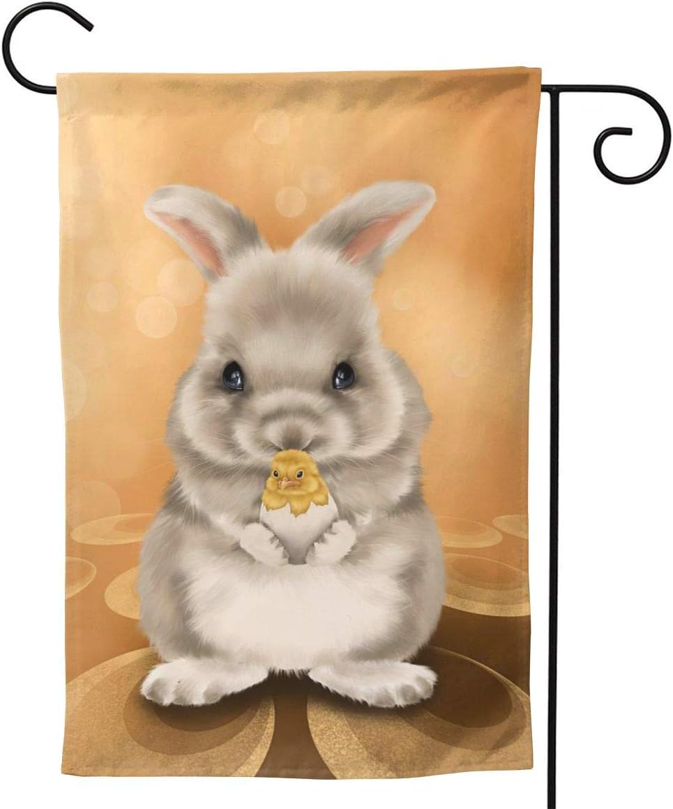 Shark Love Easter Egg Chicken Born Rabbit Seasonal Family Welcome Double Sided Garden Flag Outdoor Funny Decorative Flags for Garden Yard Lawn Decor Party Gift Many Sizes