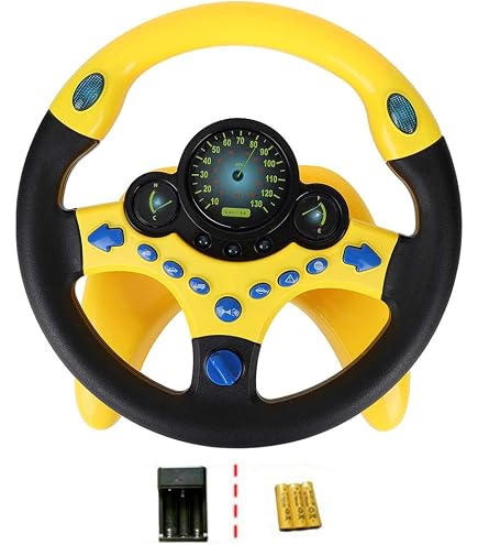 Amazon.com: YIYZAOF Kids Steering Wheel Toy for Car Backseat with