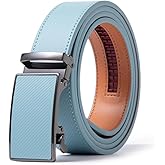 ayamoti Genuine Leather Slide Ratchet Belt Men Multicolored Unisex Customizable Fit