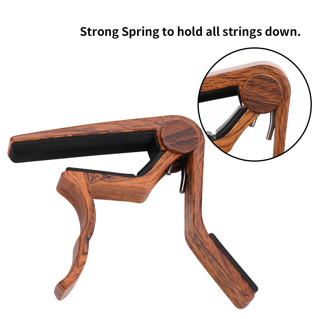 2020 Guitar Capo Wooden Acoustic Folk Classical Guitar Capo For