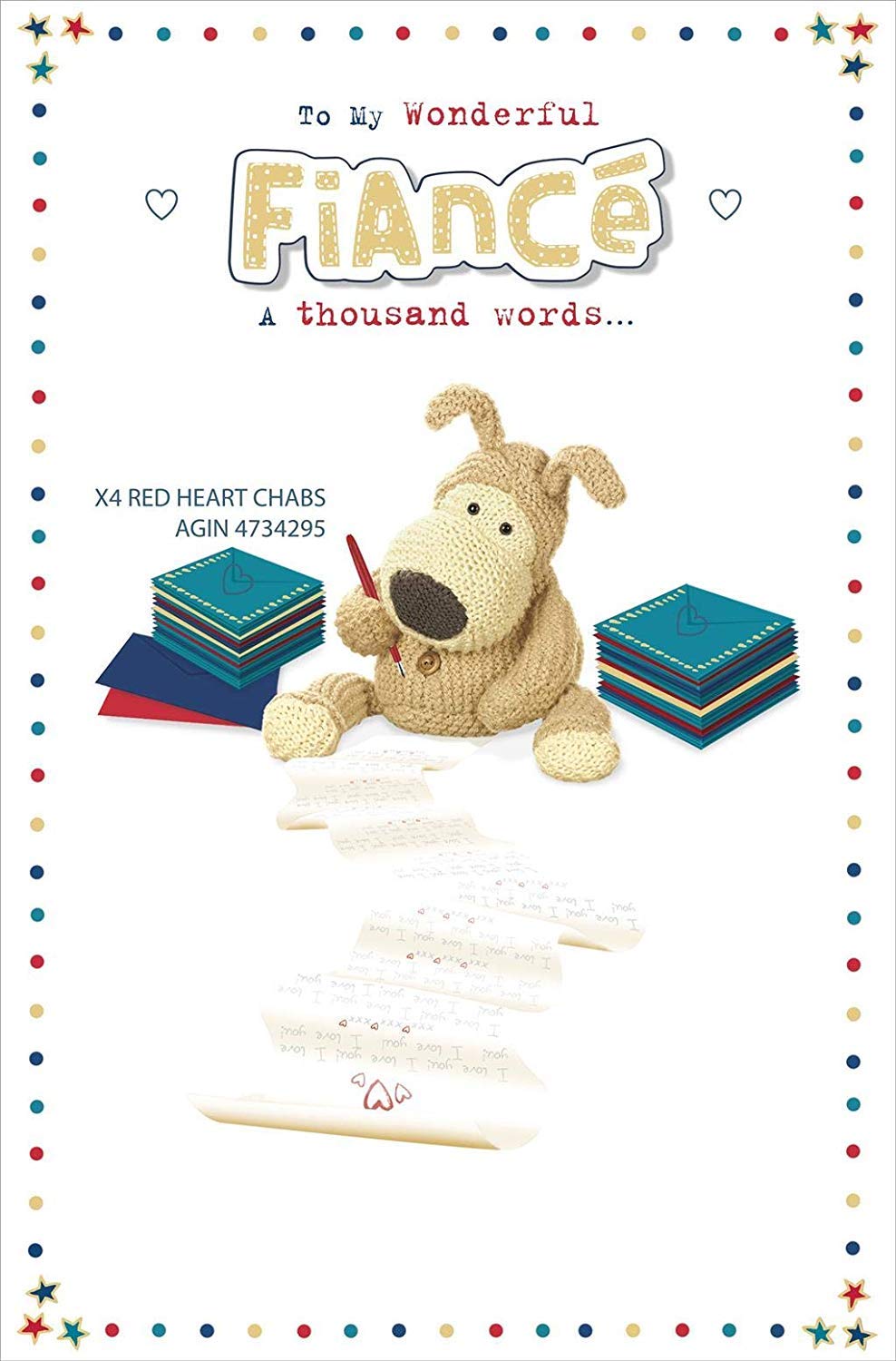 Fiancé Birthday Card - Cute Boofle Birthday Card for Fiancé - Boyfriend Birthday Card - Birthday Card for Him - Gift Card for Him - Boofle Gifts