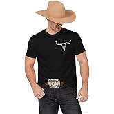 Cowboy T Shirt for Men: Vintage Western Country Shirts Crewneck Short Sleeve Tee Top