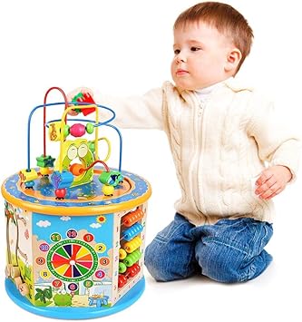 best wooden activity cube for 1 year old