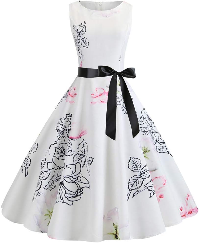 FORUU womens Skirts Women's Vintage Party Evening Dress