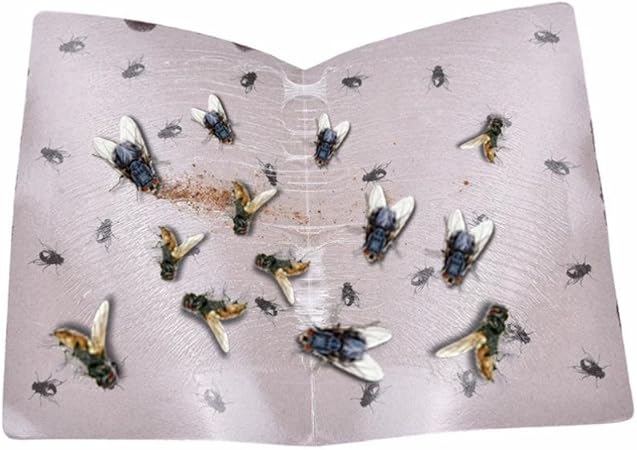 Gaddrt Sticky Fly Glue Board Paper Flies Trap Catcher Bugs Insects