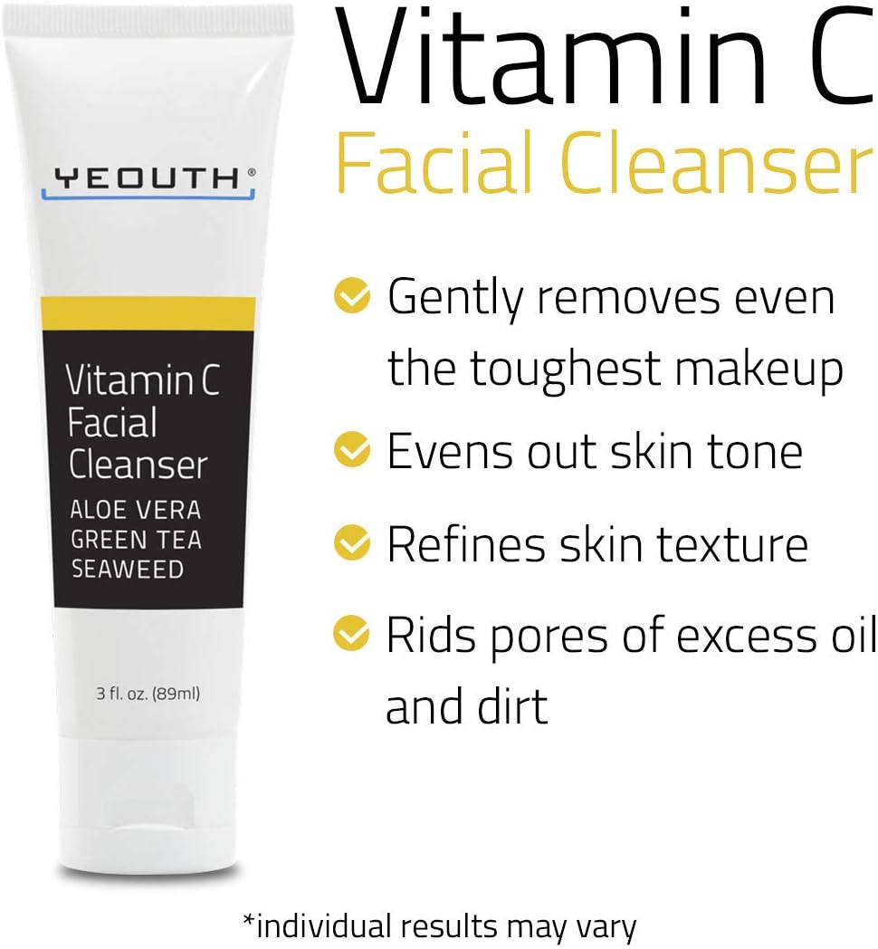 YEOUTH Vitamin C Cleanser for Face Wash 89ml, No Color, 89 ml (Pack of 1) - Image 3