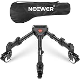 NEEWER Photography Tripod Dolly | Heavy Duty, 50lb Capacity, Tripod Wheels with 3" Wheels, for DSLR Cameras, Camcorder, Photo Video Lighting