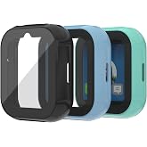 Compatible with SyncUP Kids Watch 2 Screen Protector, 3 Pack Bumper Case with Scratch-Resistant Tempered Glass (Not for SyncUP Watch 1)