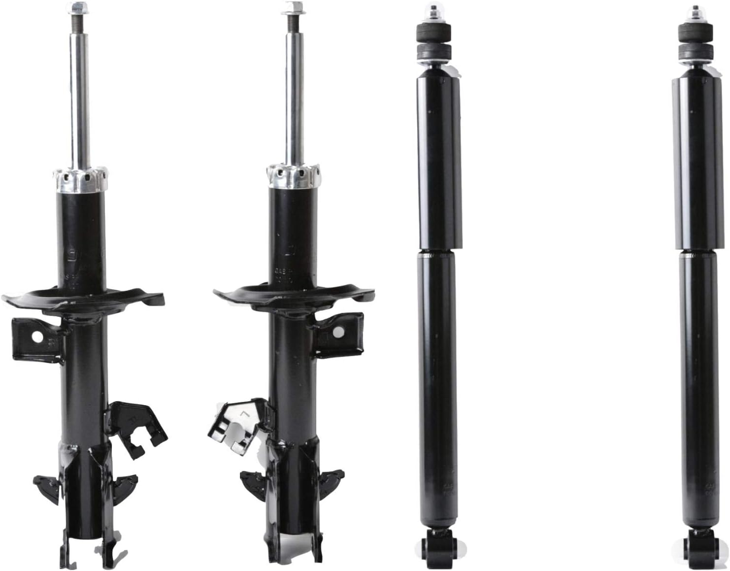 Junonne Shock Absorbers,Front Rear Gas Shock Strut Kit Suspension Assembly Set of 4 For 2007-2012 Nissan Tiida Versa 1.8 SL S 24537 70041 333391 23870 72254 72352 G52193 E72352 3212-0277 333390