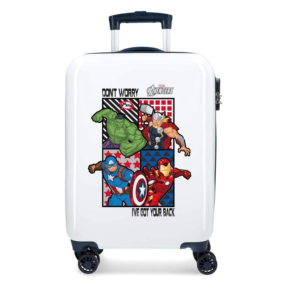 Marvel Avengers All Avengers Multicoloured Cabin Suitcase 34 x 55 x 20 cm Rigid ABS Combination Lock 32 Litre 2.6 kg 4 Double Wheels Hand Luggage