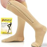 Ailaka Medical 15-20 mmHg Zipper Compression Socks Women Men