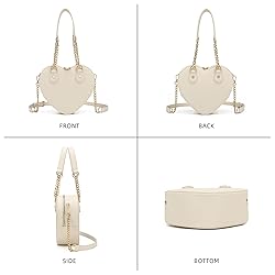 lola mae Heart Shape Satchel Crossbody Purse for