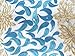 pqdaysun Rhinestones Beading African Net Lace Fabric 5 Yards F50624 (Blue)
