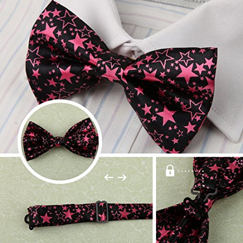DBF0132 More Colors Various of Colors Woven Polyester Shopstyle Gift Pre-tied Bow Ties 5 Pack By Dan Smith - Thumbnail 7